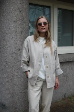 Reversible Linen Spring Jacket