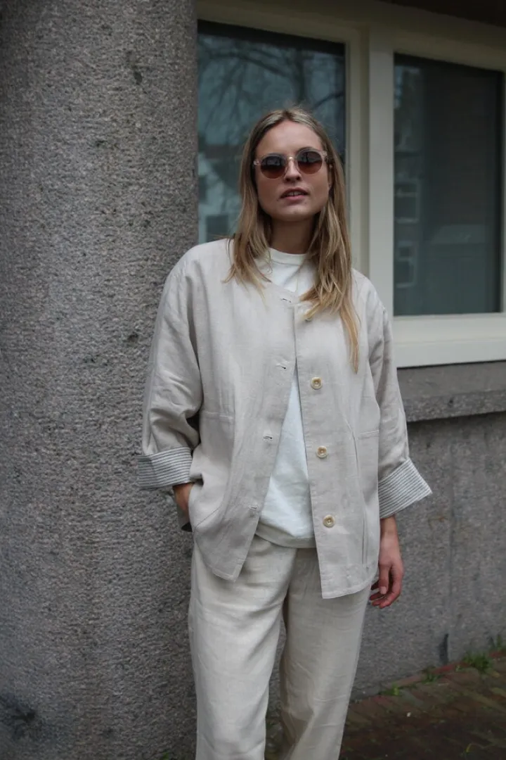 Reversible Linen Spring Jacket