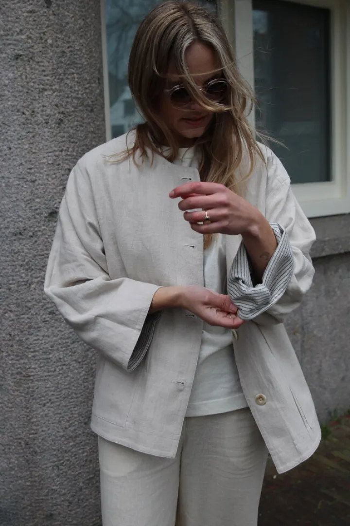 Reversible Linen Spring Jacket