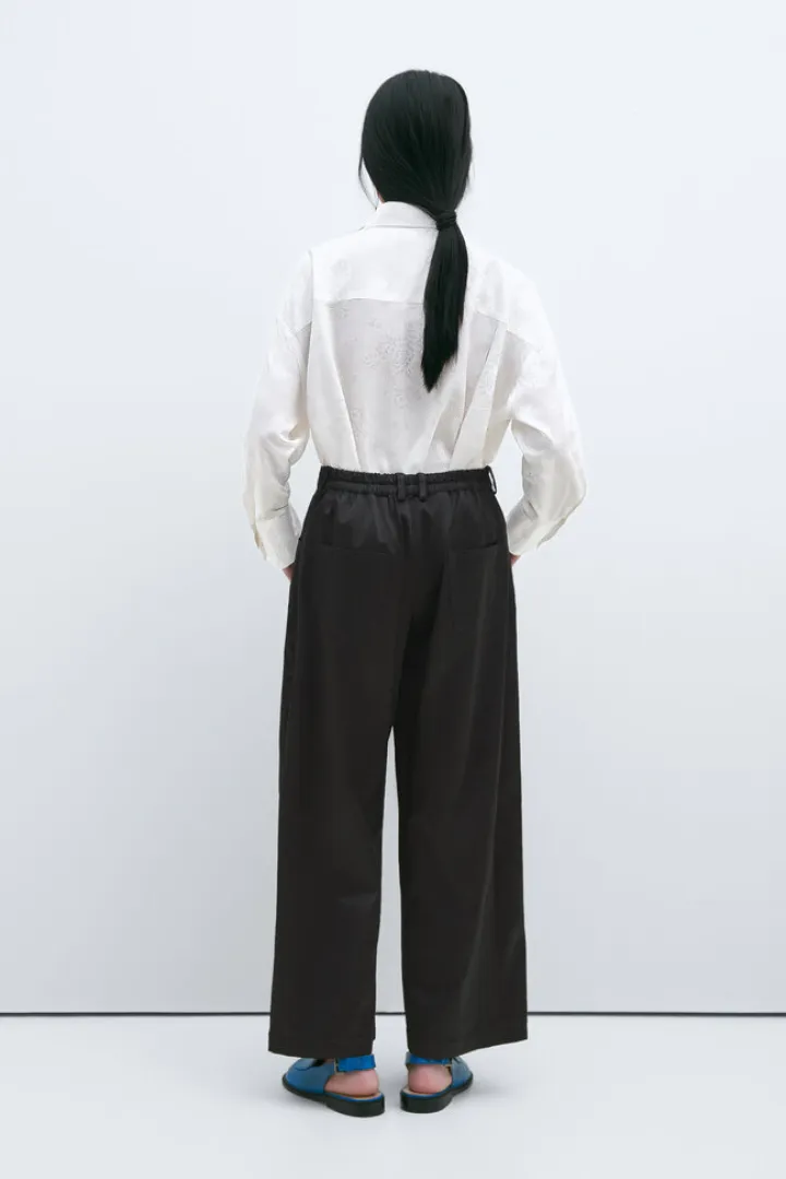 Satin Straight Pants